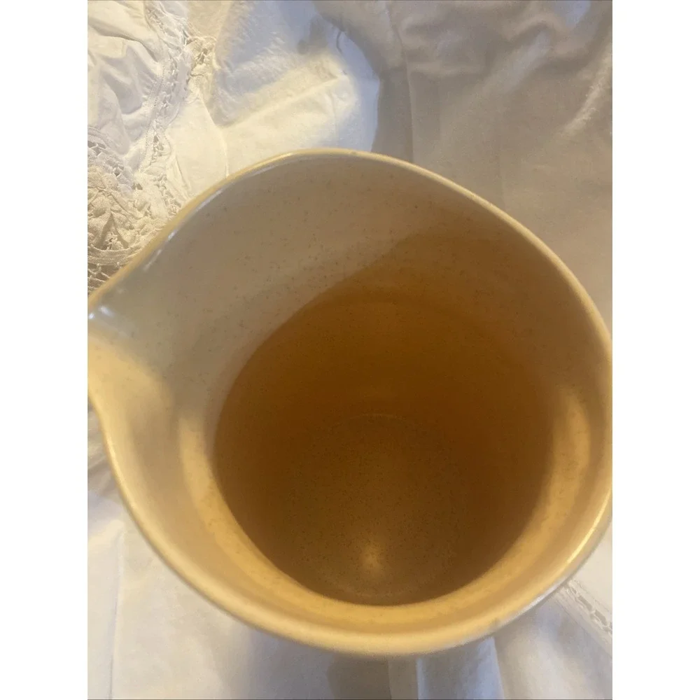 Vintage Treasure Craft Large Butterfly Stoneware Pottery Pitcher